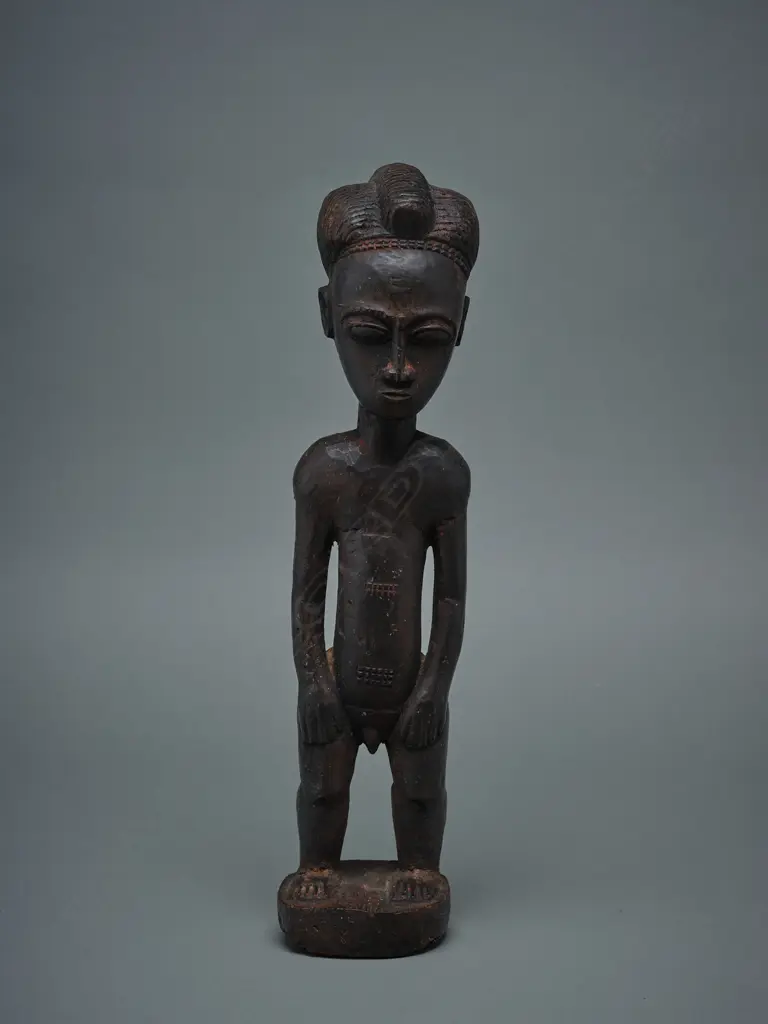 Nigerian tribal wood figure, (probably Baule), Image 1++